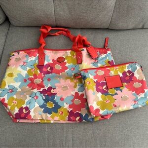Coach F77572 Floral Multicolor Tote with Insert never used NEW!
